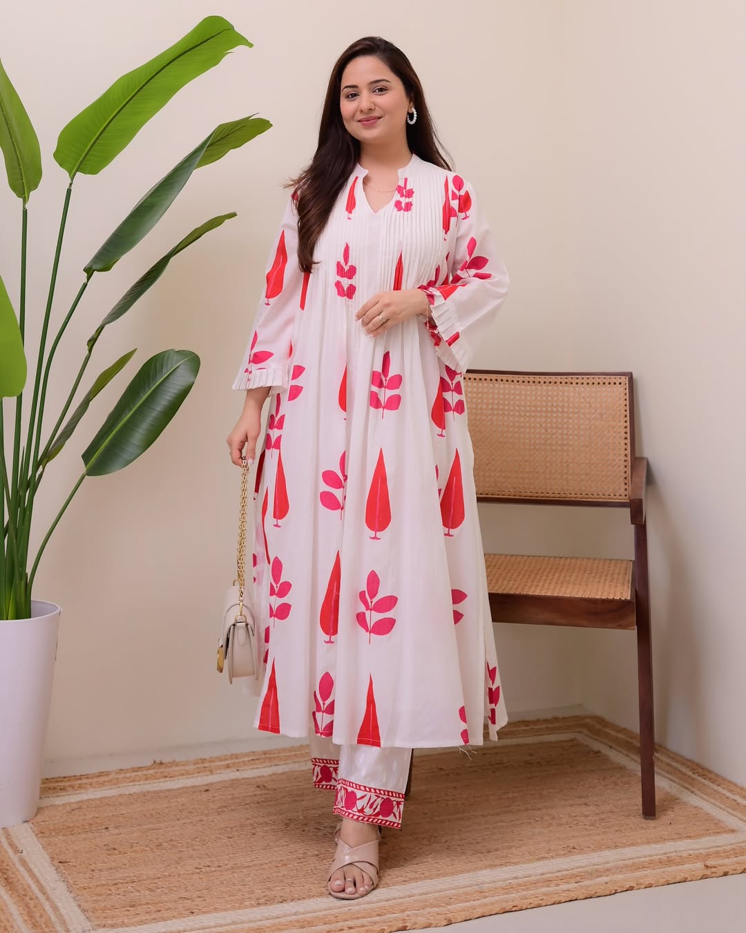 Pure Mul Cotton Kurta Set