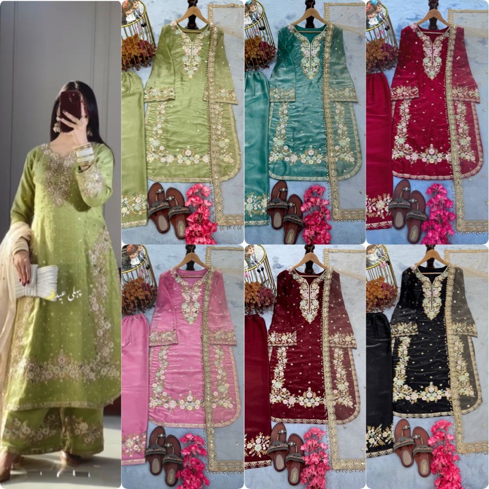 Premium Top Plazo Set With Dupatta