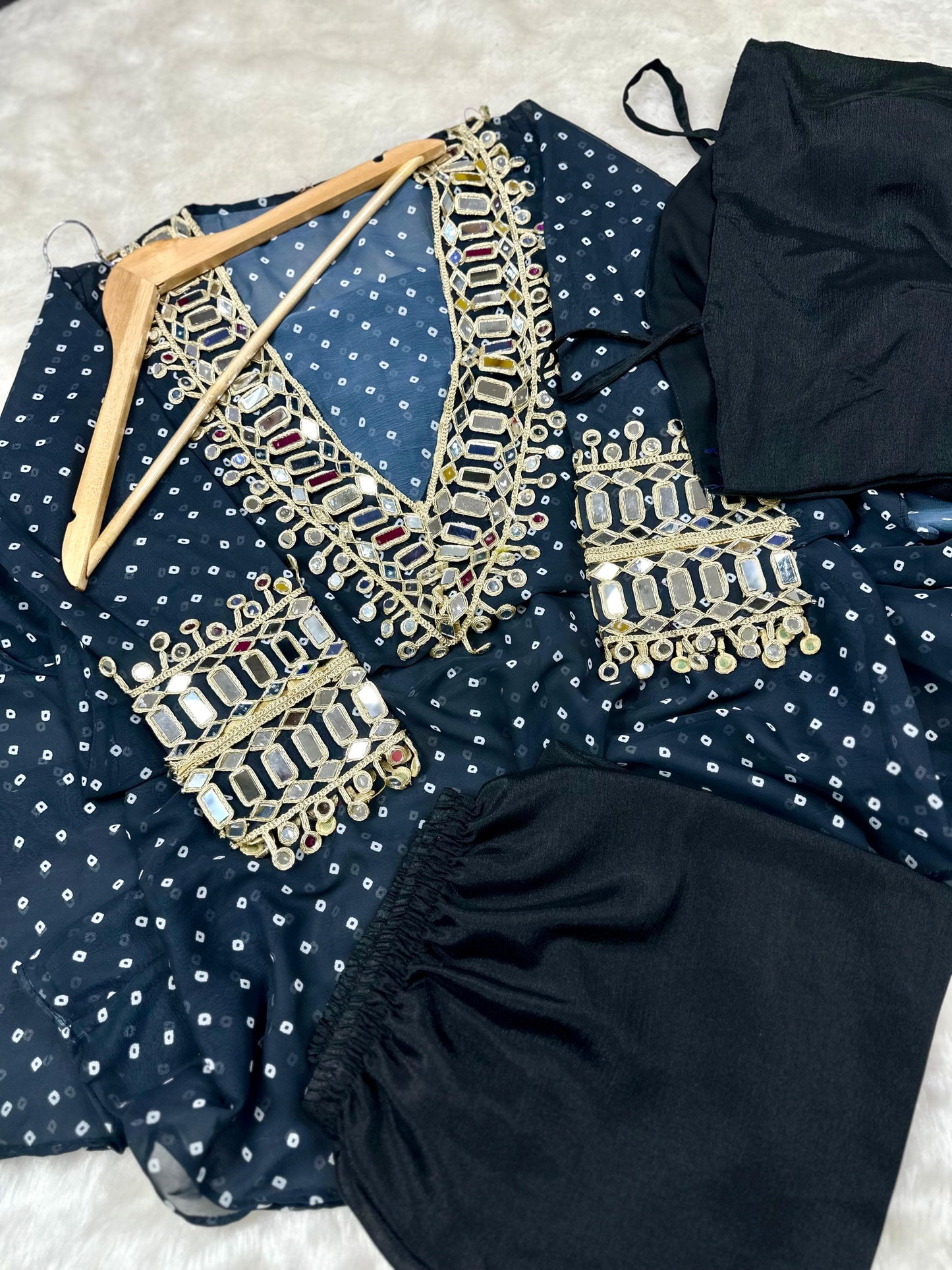 Baggy Style Anarkali Kurti Set