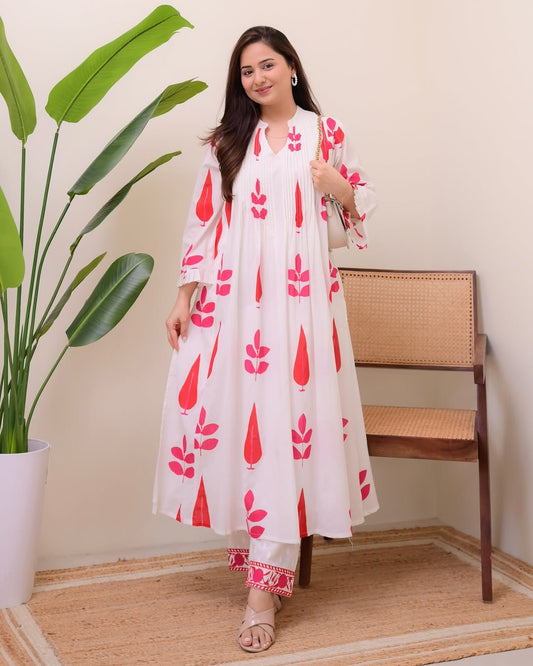Pure Mul Cotton Kurta Set